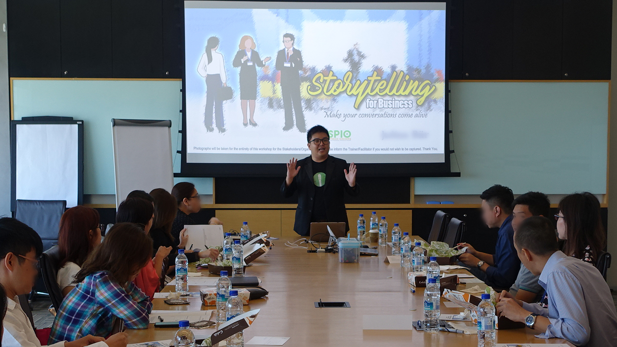 how to improve your public speaking in the Singapore workplace — SpIO training session